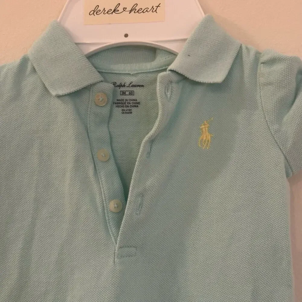 Ralph Lauren Blue Dress sz 3 m baby girl dress Ralph Lauren Polo Dress